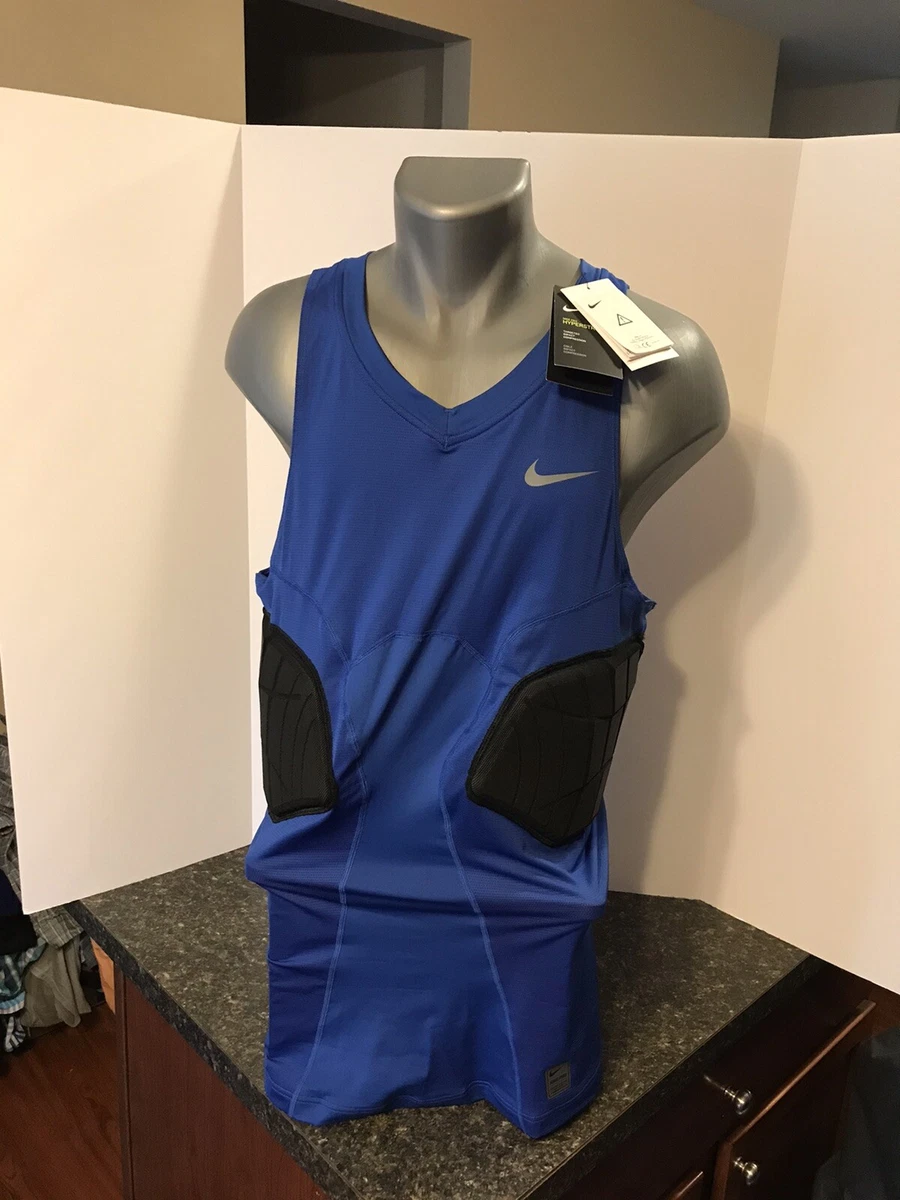 Nike Pro Hyperstrong Basketball Compression Tank 3XL Padded Royal Blue