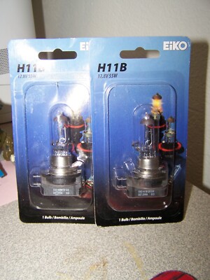 2 Eiko H11B Clear Vision Supreme Halogen Bulb 
