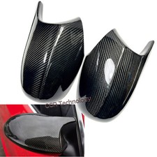 Real Carbon Fiber Side  Mirror Replacement Cover Caps Fits 09-11 E90 LCI Sedan