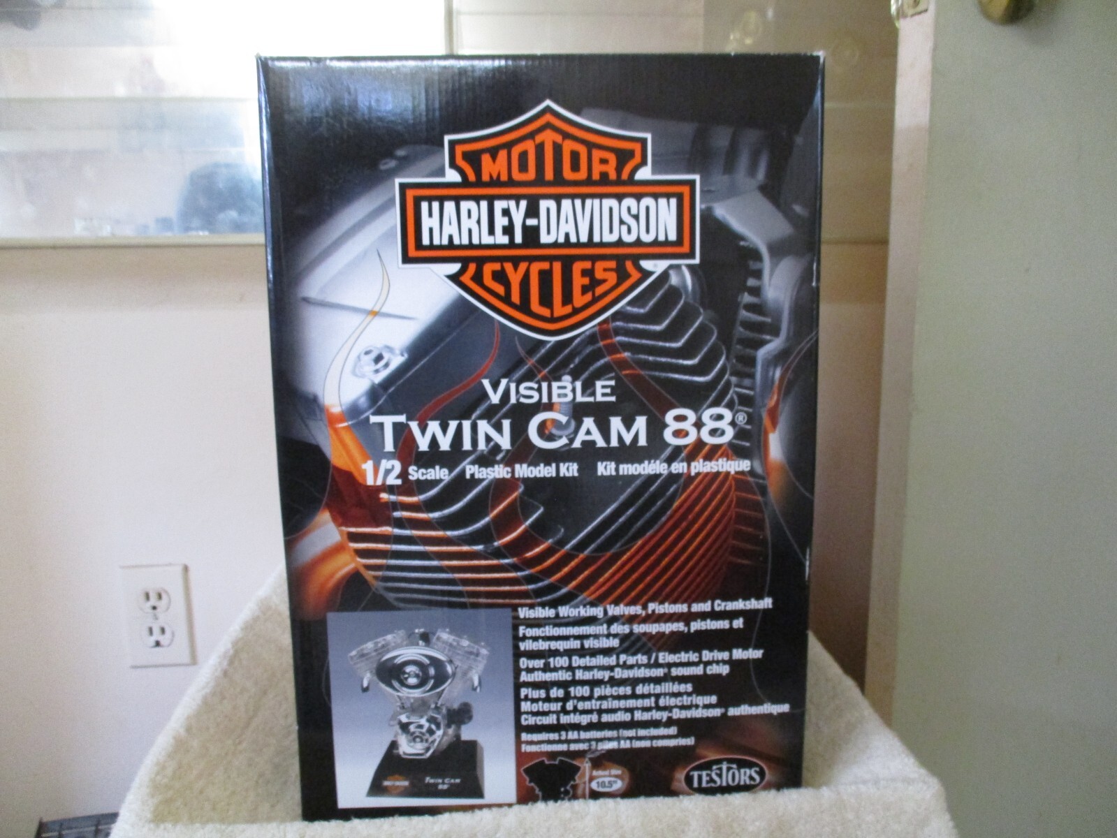 TESTORS 1/2 Scale Model Engine Kit Harley Davidson Visible Twin Cam 88