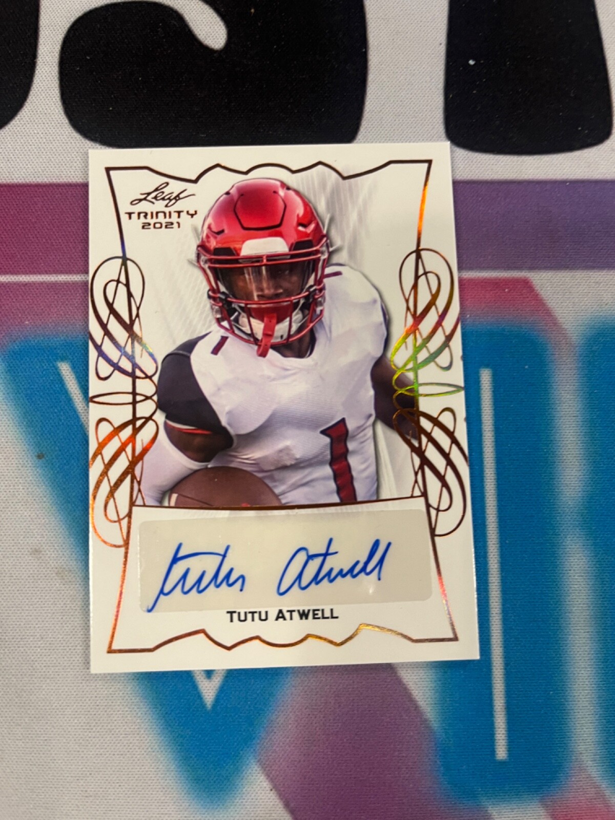 Tutu Atwell Leaf Valiant Rising Stock Autographs #TA1 Base