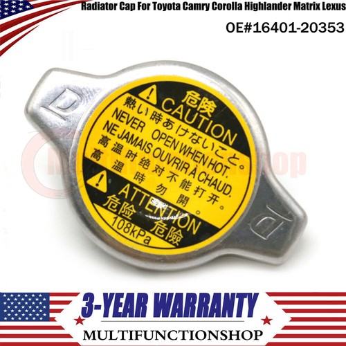 1X New Radiator Cap For Toyota Camry Corolla Highlander Matrix Lexus ...