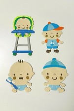 Baby Boys Die Cut Paper Scrapbook Embellishment