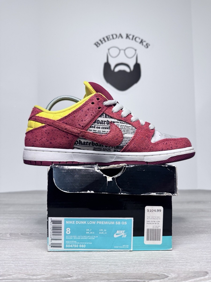 未使用NIKE SB DUNK LOW OG QS 28cm Size 8 - Nike SB Dunk Low Premium QS Crawfish 2014 504750-660 Rare