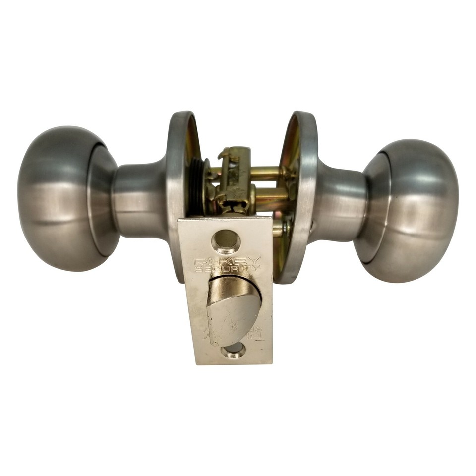 Passage Doorknob & Keyed Deadbolt Lock Set Entry Kw1 Stainless Steel ...