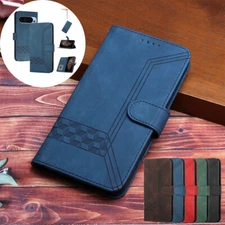 Leather Case Shockproof Flip Wallet Phone Cover For Google Pixel 8 Pro 9 Pro 6A