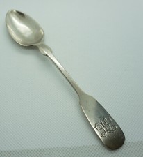 kleiner Biedermeier L&ouml;ffel 800 Silber 1898  Silberl&ouml;ffel (0222-110)
