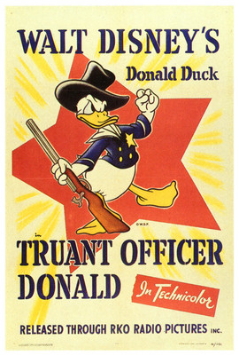 TRUANT OFFICER DONALD Movie POSTER 27x40 Clarence Nash