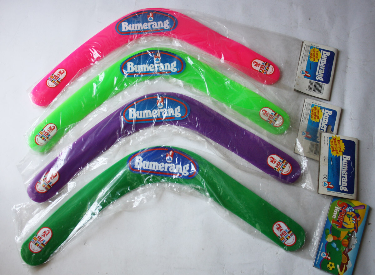 1X AMAZING RARE VINTAGE 90'S BOOMERANG MADE IN ITALY ANDRONI TOYS