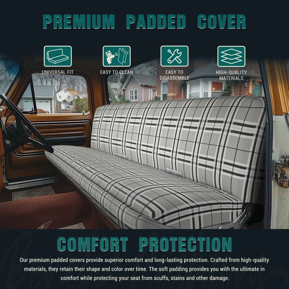 For Dodge W100 W150 W250 Pickup Full Size Truck Bench Seat Cover Saddle Blanket — 第 4/4 张图片