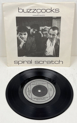 Buzzcocks Spiral Scratch 1979 Neuauflage 7'' mit Papierbildhülle, abgerundete Version
