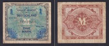 Germany Banknote 1 Mark Allied Military Authority 1944 P.-192a BB/VF