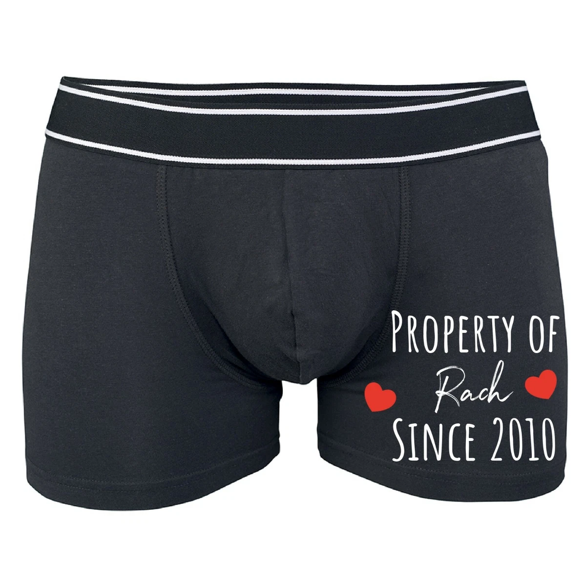 Personalised Mens Boxer Shorts property of UNDERWEAR VALENTINES DAY GIFT  PRESENT