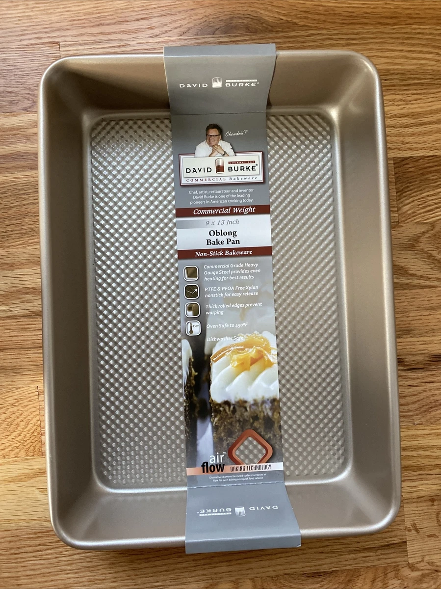 David Burke Commercial Weight 13x9 Non Stick Oblong Bakeware Pan