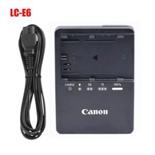 Original LC-E6 Charger for Canon EOS R Ra R5 R6 R7 LP-E6 LP-E6N Battery-Open Box
