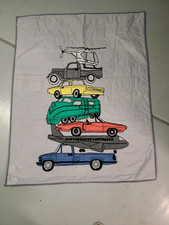 Land of Nod "Traffic Jam" Toddler Bed Quilt