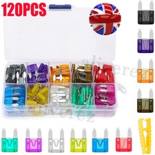 120PCS Micro Car Fuse Kit Micro Mini Blade Fuses Automotive + Auto Fuse Puller