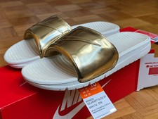 BNIB NIKE SOLARSOFT BENASSI SP LIQUID GOLD SLIDE DS UK9 EU44 US10 696116770 RARE