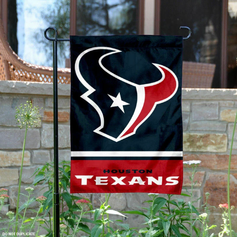 Bandera de jardín Houston Texans 2 lados ventana exterior patio pancarta nueva Foto 2 de 4
