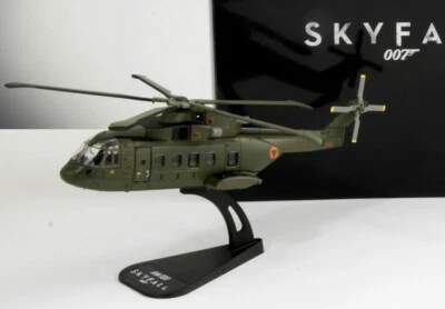 JAMES BOND 007 SKYFALL AGUSTA WESTLAND HELICOPTER COLLECTABLE 1/100 SCALE MODEL