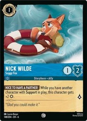 Nick Wilde - Soggy Fox 148/204 Azurite Sea Common