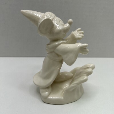 Goebel All White Disney Fantasia Sorcerer Mickey Mouse Ceramic