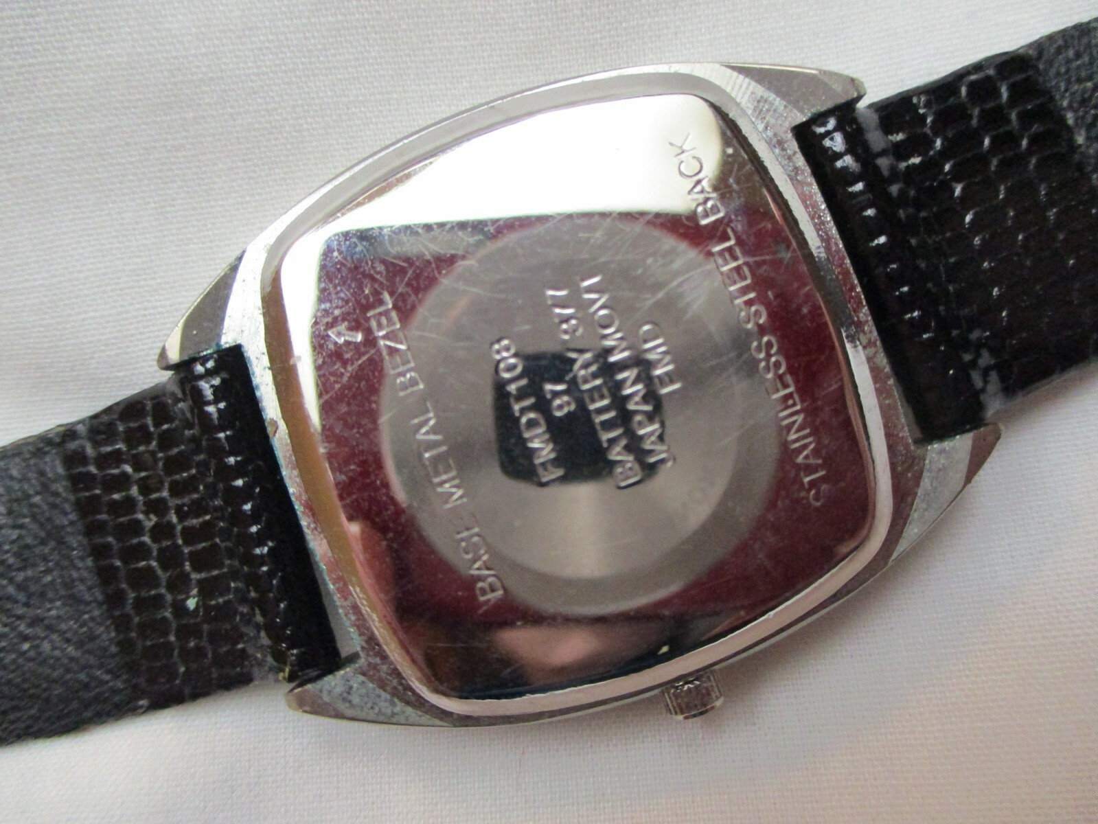 Wristwatch Rectangular Pink Face Stylish Silver T… - image 5