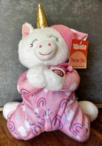 Toymazing Prayer Pals - Unicorn w/tags Recites Prayer-Now I Lay Me Down to Sleep