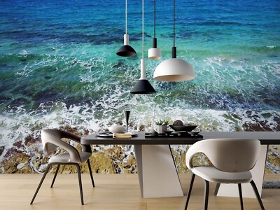 3D Seaside E2537 Wallpaper Mural Paper Wall Print Indoor Murals CA Honey