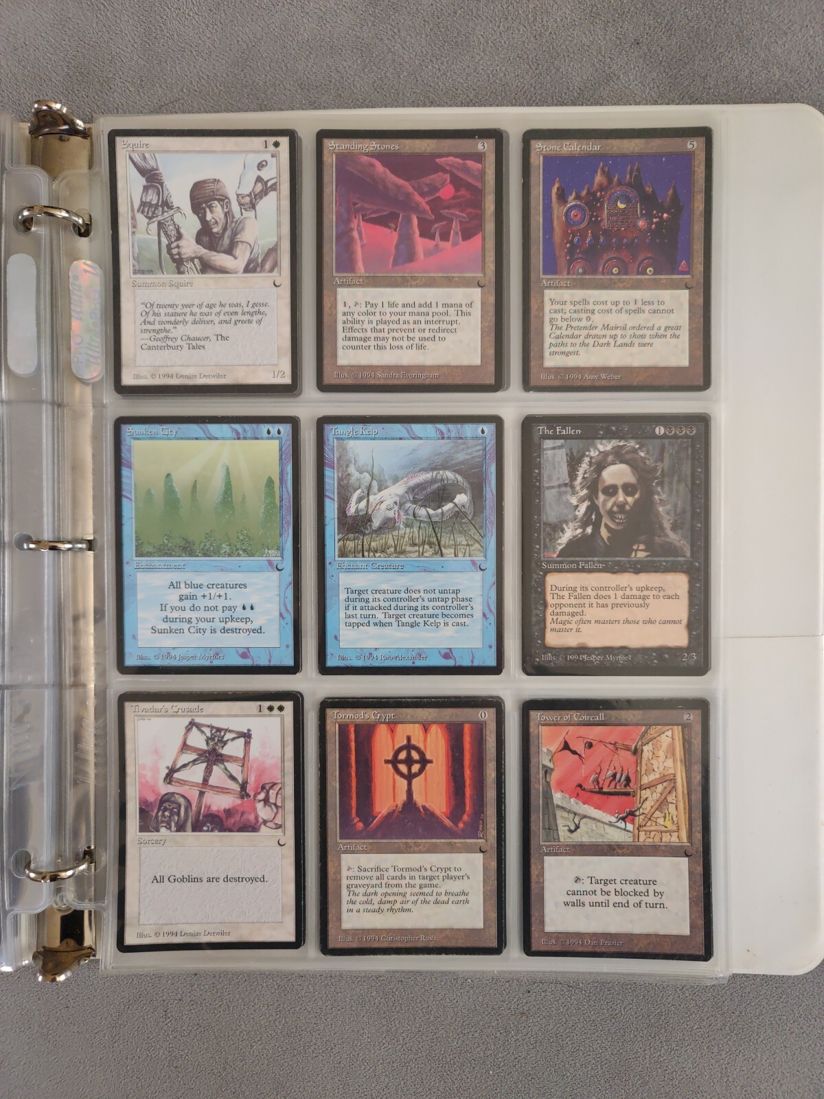 The Dark Complete Set MTG Magic the Gathering 1994 Vintage Legacy