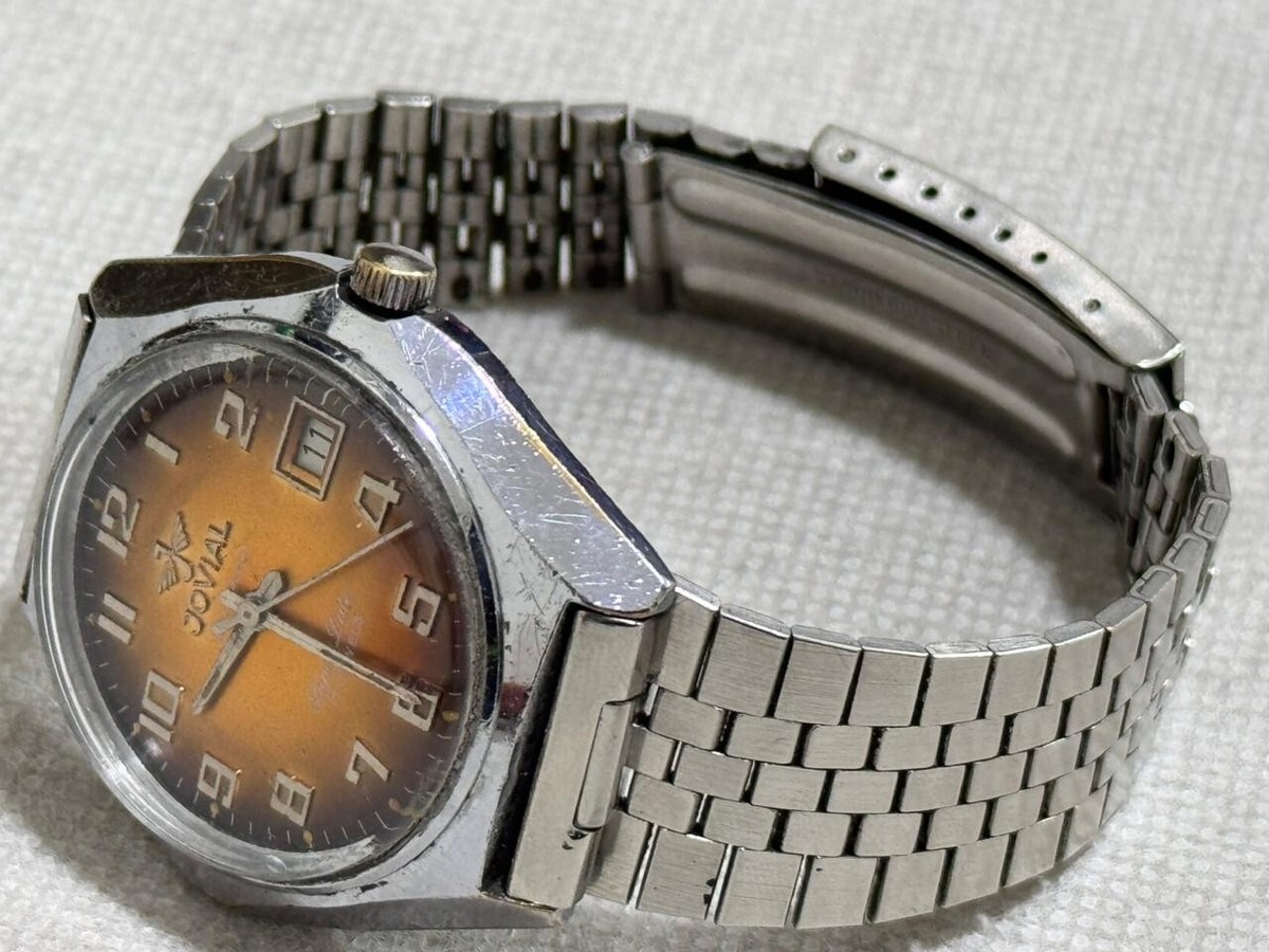 Jovial Vintage Watch 17 Jewels Manual Hand-Winding Swiss Made 39mm
