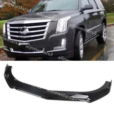 For Cadillac Escalade Front Bumper Chin Lip Splitter Spoiler Body Kits Glossy