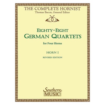 Southern 88 German Quartets (Horn Quartet - Horn 1) Arranged by Thomas Bacon