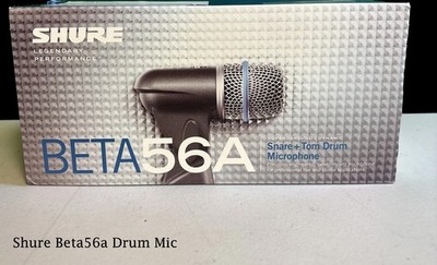 Shure BETA 56A Dynamic Instrument Microphone Beta56a Beta 56 A Drum Mic- Open