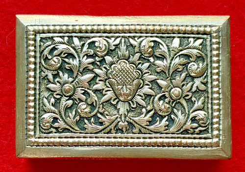 CAMBODIAN SILVER REPOUSSE BOX