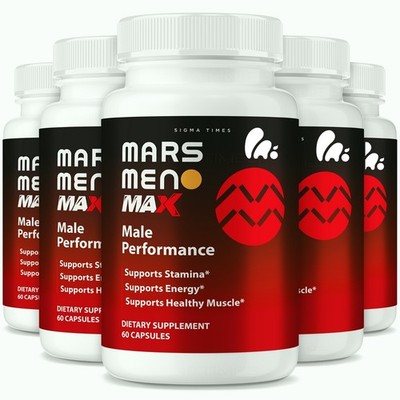 Mars Men Max, Mars Mens Max Supplements for Men - 5 Pack