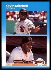 Kevin Mitchell 1987 Fleer Update #U-82 Giants MLB READ FREE SHIP AutographDen