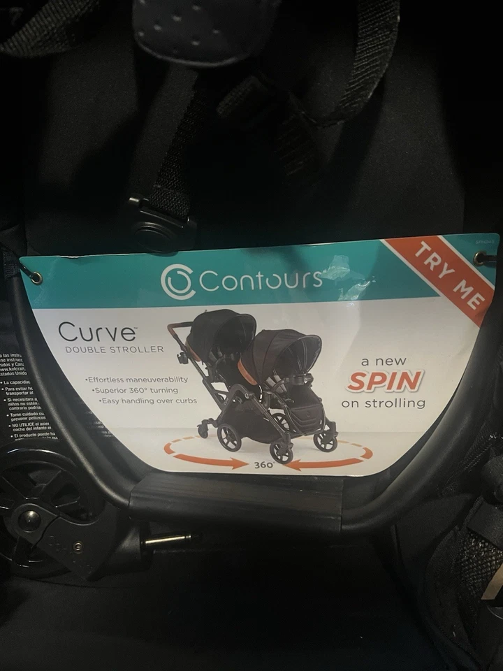 Cochecito doble tándem convertible contours - Curve - (negro) Foto 2 de 2
