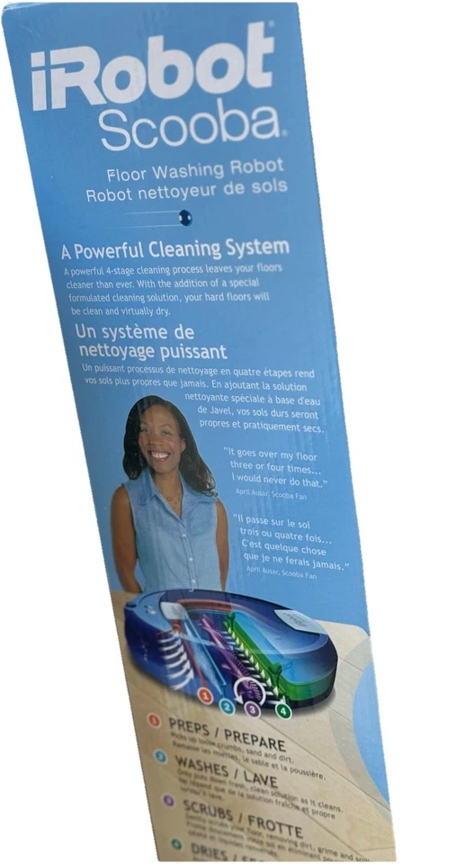 iRobot Scooba 330 Robotic Floor Washing Scrubbing Robot Cleaner Pristine Pre-Own - Image 4 of 4