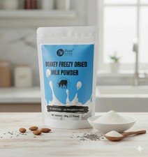 Lait lyophilisé d'ânesse 100 % naturel en poudre bio (50 g à 1000 g)