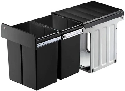 WESCO® Abfallsammler Mülleimer Double-Master 410 S/400-2 Sammelsystem anthrazit - Bild 1 von 3