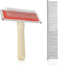 2 Pack Macrame Fringe Comb Set Stainless Steel Comb for Making Knitting Cord