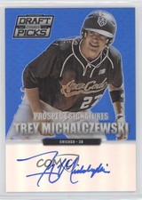 2013 Panini Prizm Perennial Draft Picks Blue 55/75 Trey Michalczewski Auto i6j