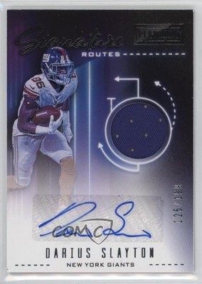2020 Panini Playbook Signature Routes 125/199 Darius Slayton #SR-DS Auto 1j2s