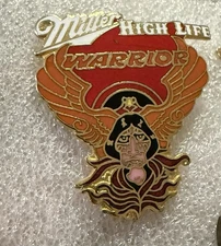 Rare Miller High Life Beer WARRIOR Lapel Hat Pin