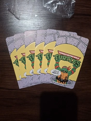 1989 TMNT Teenage Mutant Ninja Turtles Birthday Party Invitations Vintage