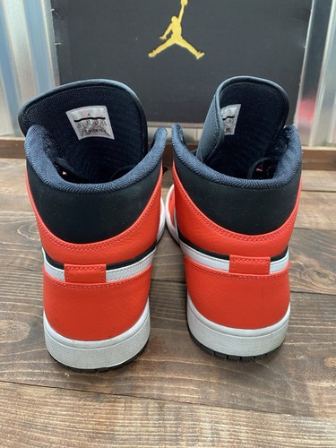 Nike Air Jordan Retro I Infrarrojo Medio Talla 10.5 554724 061 Chicago Bulls con Caja - Imagen 4 de 14