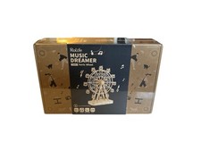 Rolife Rotating Ferris Wheel DIY 3D Wooden Puzzle Music Box New Sealed 