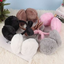 Women Cute Fluffy Ear Muffs Winter Earmuffs Soft Plush Ear Warmer Cover EarMuffs