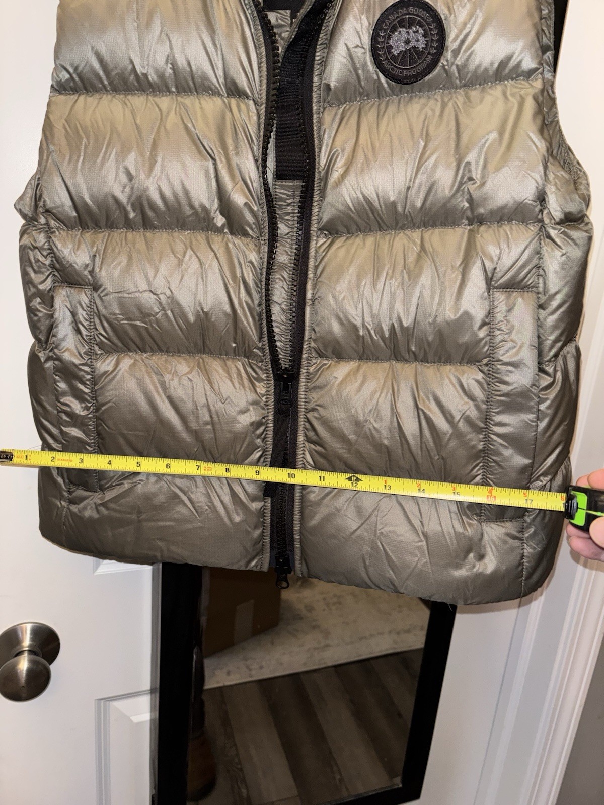 Canada Goose Smokey Sage Puffer Vest Unisex S Crofton Vest Black Label thumbnail 8